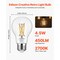 6 Pack Edison LED Bulbs, 4.5W Dimmable 2700K Warm White, E26 Base